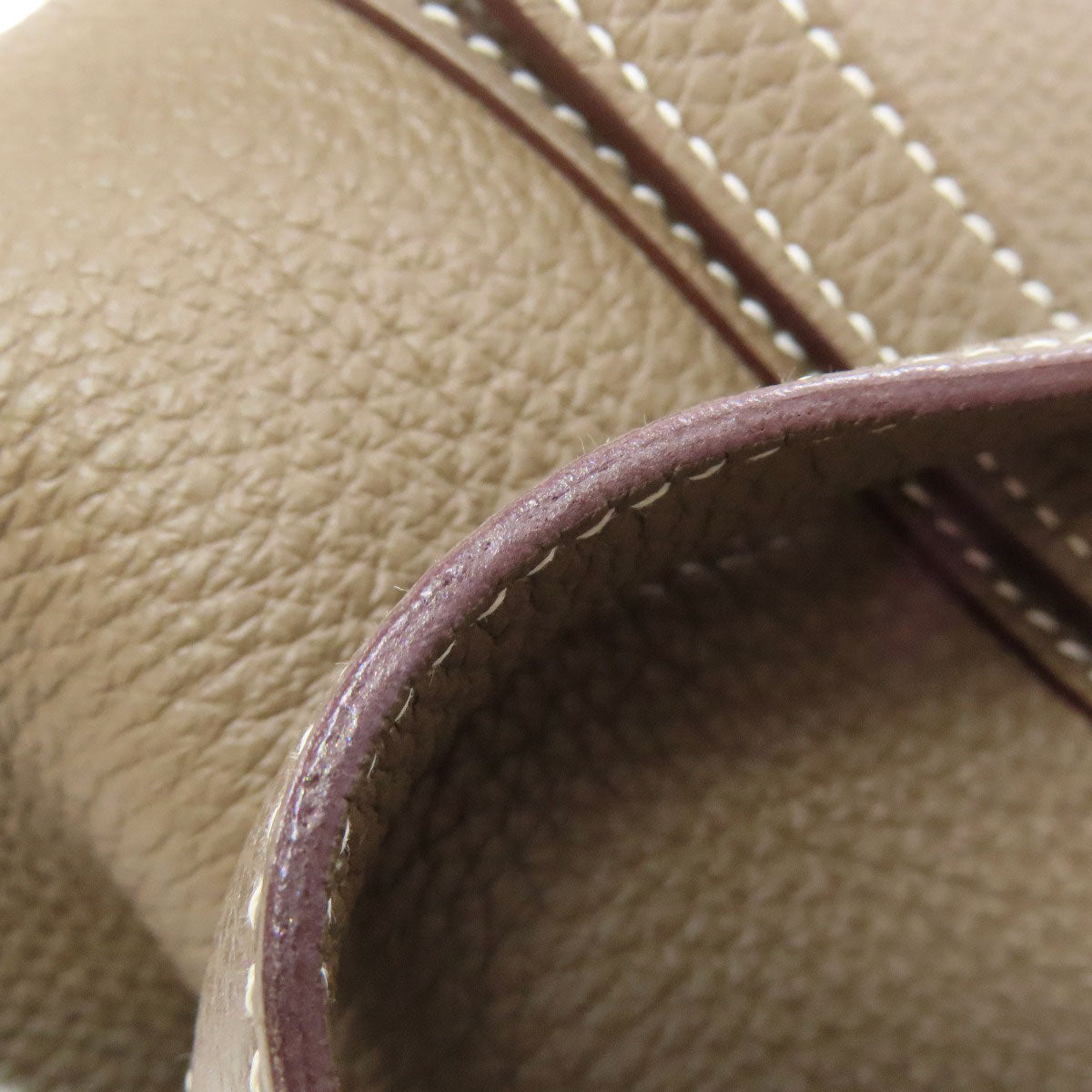 HERMES Picotin Lock PM Etoupe SilverHardware Handbag Taurillon Clemence Ladies [Used]