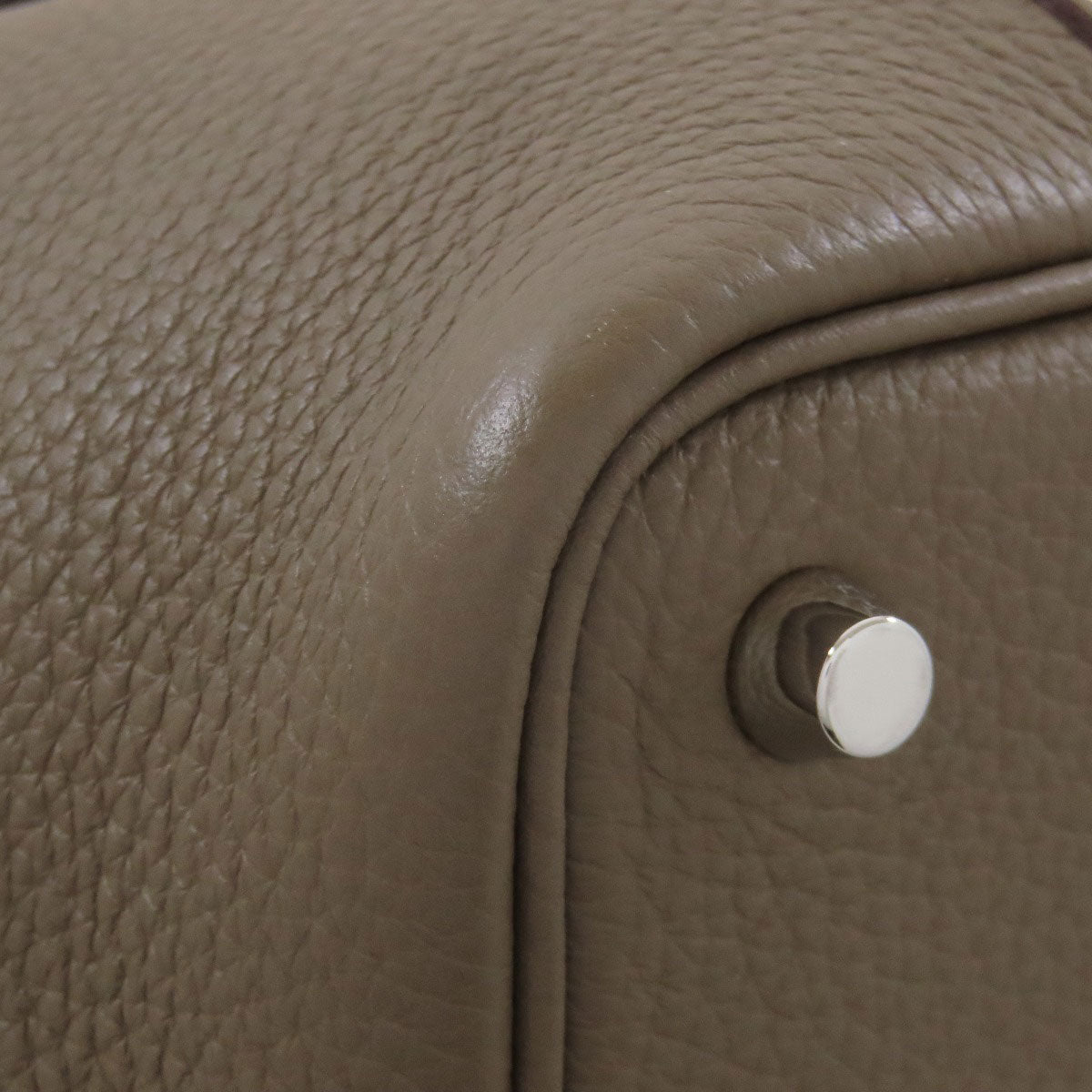 HERMES Picotin Lock PM Etoupe SilverHardware Handbag Taurillon Clemence Ladies [Used]