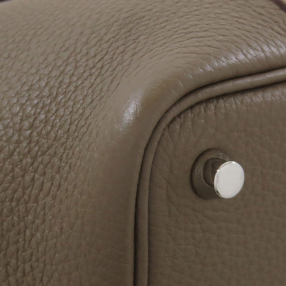 HERMES Picotin Lock PM Etoupe SilverHardware Handbag Taurillon Clemence Ladies [Used]