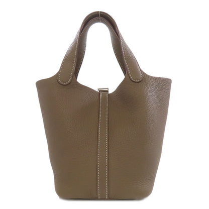 HERMES Picotin Lock PM Etoupe SilverHardware Handbag Taurillon Clemence Ladies [Used]
