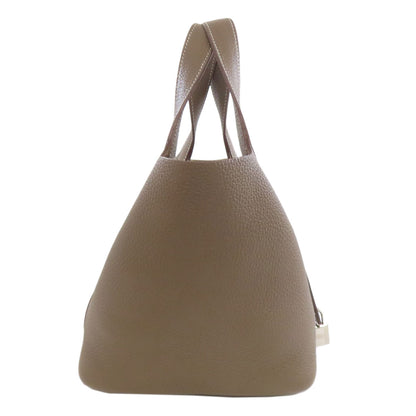 HERMES Picotin Lock PM Etoupe SilverHardware Handbag Taurillon Clemence Ladies [Used]