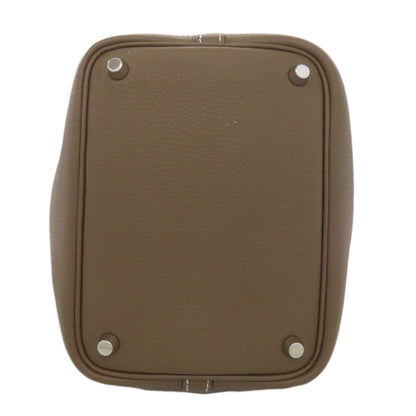 HERMES Picotin Lock PM Etoupe SilverHardware Handbag Taurillon Clemence Ladies [Used]