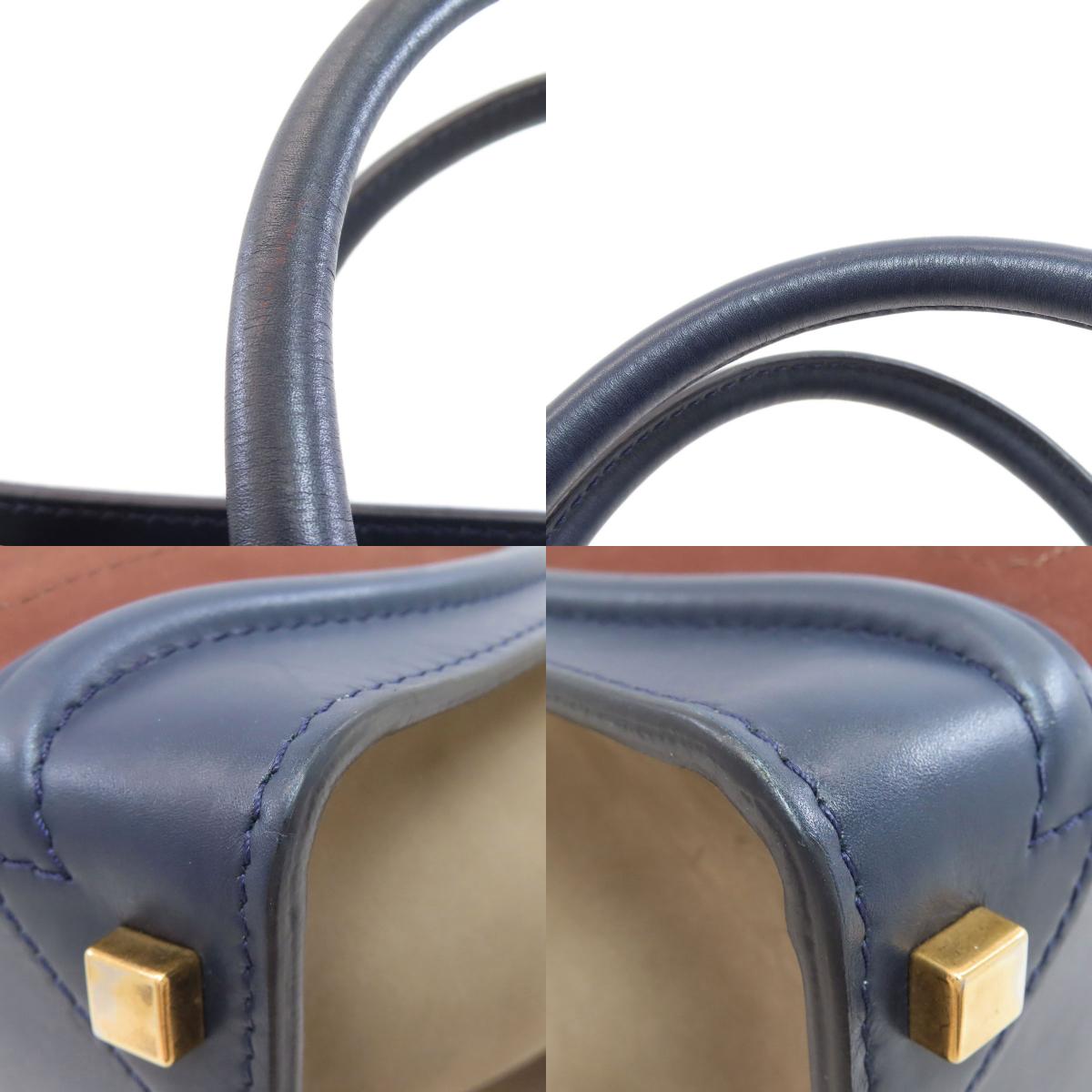 CELINE Luggage micro Handbag Calf SuedeLadies [Used]