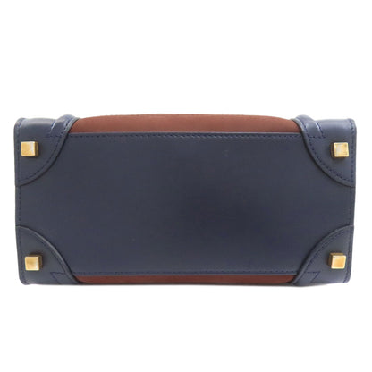 CELINE Luggage micro Handbag Calf SuedeLadies [Used]