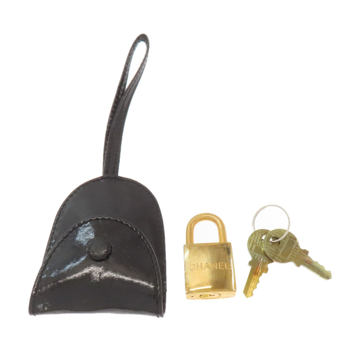 CHANEL COCO Mark 2WAY GoldHardware Boston bag Enamel Ladies [Used]