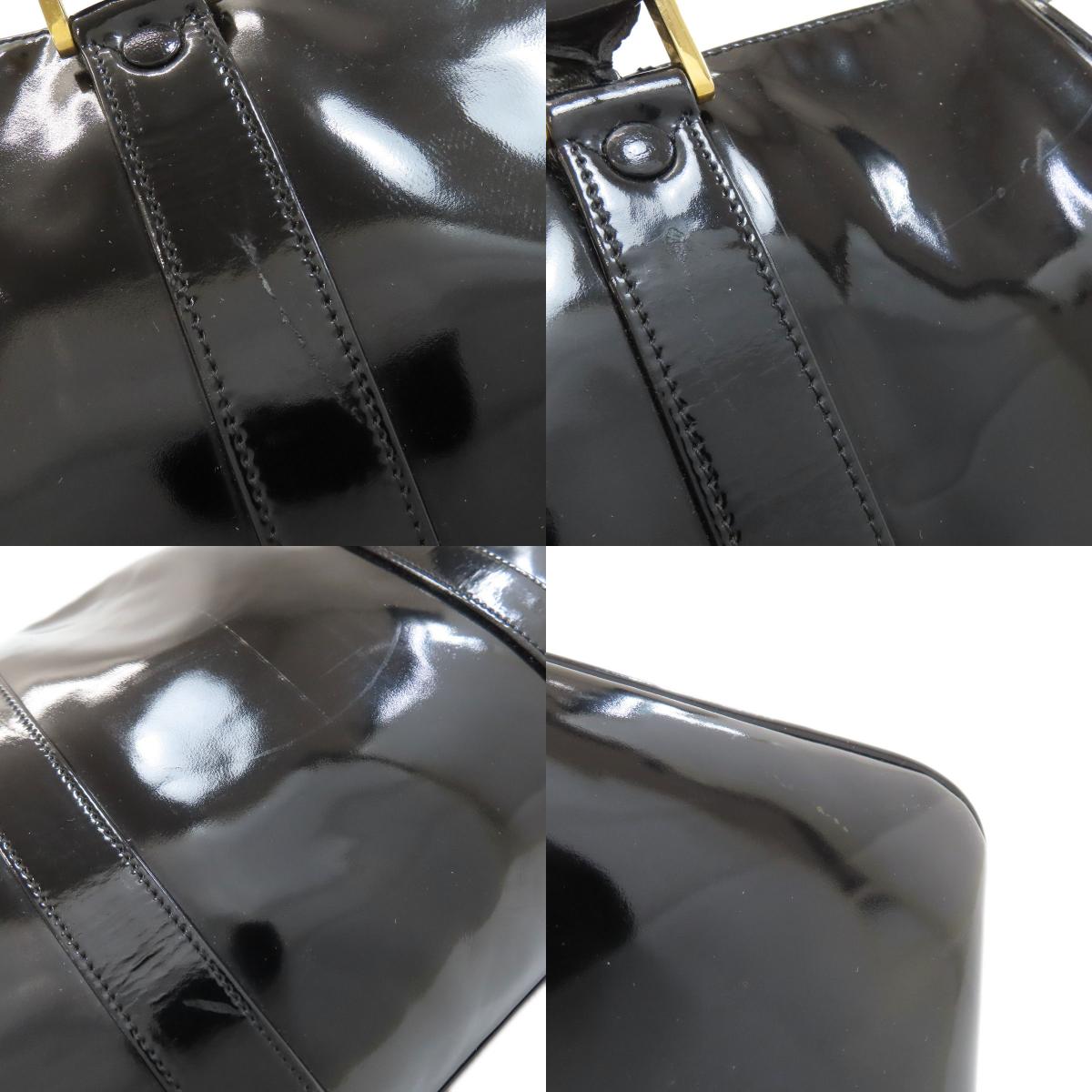 CHANEL COCO Mark 2WAY GoldHardware Boston bag Enamel Ladies [Used]