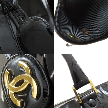 CHANEL COCO Mark 2WAY GoldHardware Boston bag Enamel Ladies [Used]