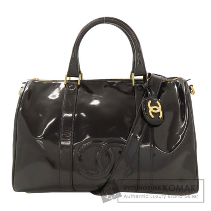 CHANEL COCO Mark 2WAY GoldHardware Boston bag Enamel Ladies [Used]