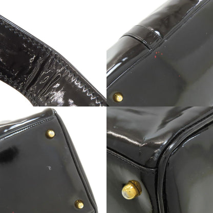 CHANEL COCO Mark 2WAY GoldHardware Boston bag Enamel Ladies [Used]