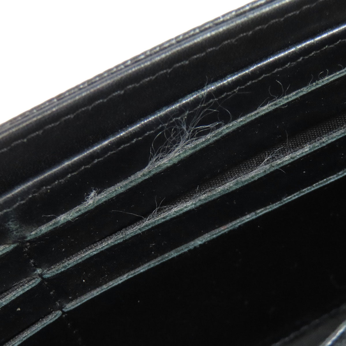 CHANEL COCO Mark SilverHardware Long wallet (with coin pocket) Grained Calfskin Skin Ladies [Used]