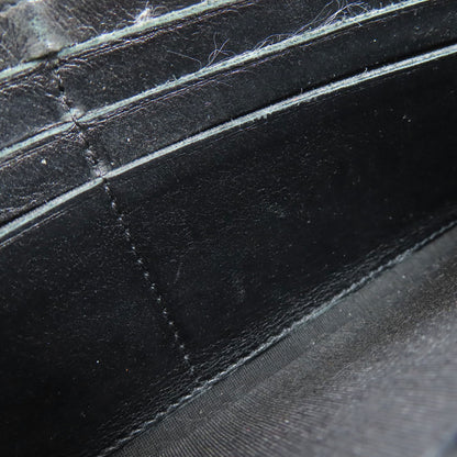 CHANEL COCO Mark SilverHardware Long wallet (with coin pocket) Grained Calfskin Skin Ladies [Used]