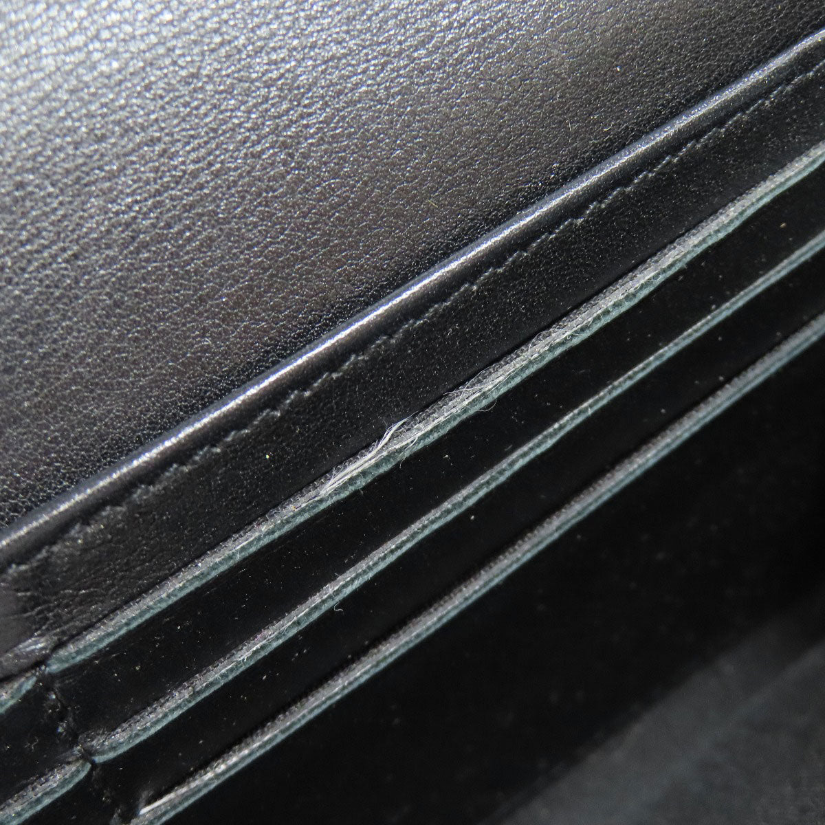 CHANEL COCO Mark SilverHardware Long wallet (with coin pocket) Grained Calfskin Skin Ladies [Used]