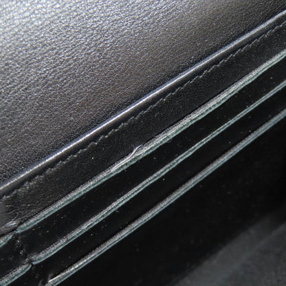 CHANEL COCO Mark SilverHardware Long wallet (with coin pocket) Grained Calfskin Skin Ladies [Used]