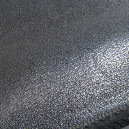 CHANEL COCO Mark SilverHardware Long wallet (with coin pocket) Grained Calfskin Skin Ladies [Used]