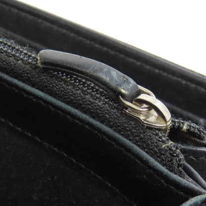 CHANEL COCO Mark SilverHardware Long wallet (with coin pocket) Grained Calfskin Skin Ladies [Used]