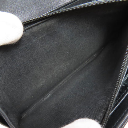 CHANEL COCO Mark SilverHardware Long wallet (with coin pocket) Grained Calfskin Skin Ladies [Used]