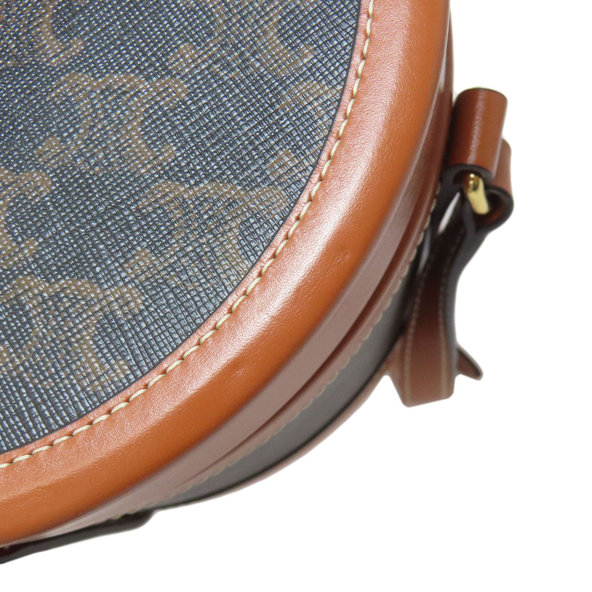 CELINE Tambour Triomphe Shoulder Bag PVC CalfLadies [Used]