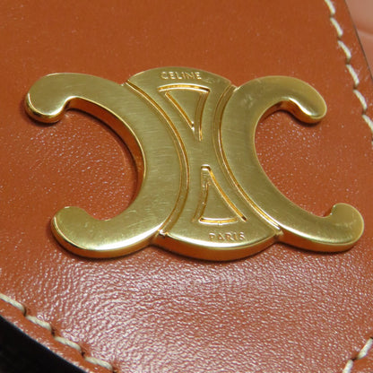 CELINE Tambour Triomphe Shoulder Bag PVC CalfLadies [Used]