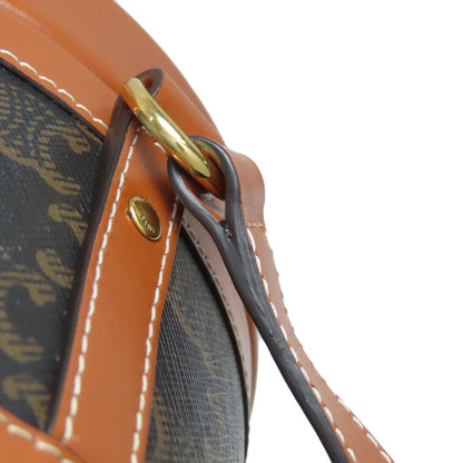 CELINE Tambour Triomphe Shoulder Bag PVC CalfLadies [Used]