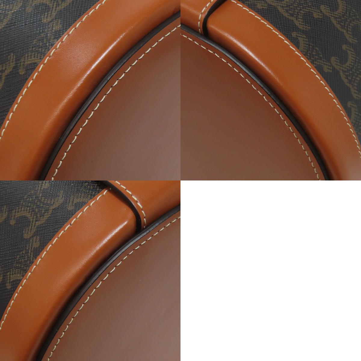 CELINE Tambour Triomphe Shoulder Bag PVC CalfLadies [Used]