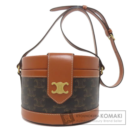 CELINE Tambour Triomphe Shoulder Bag PVC CalfLadies [Used]