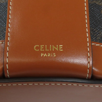 CELINE Tambour Triomphe Shoulder Bag PVC CalfLadies [Used]