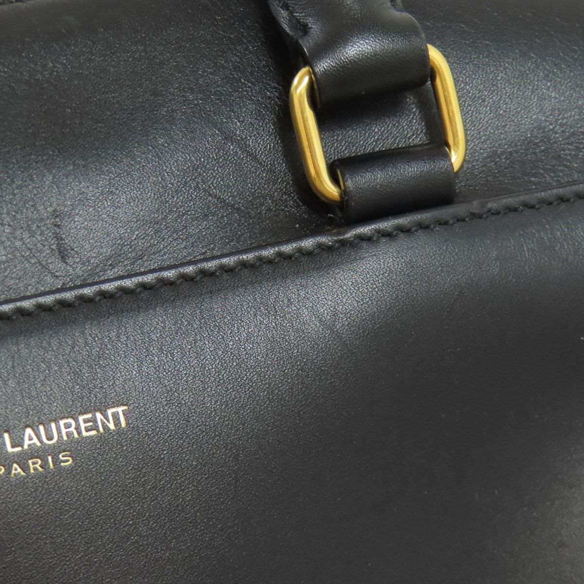 SAINT LAURENT Baby duffel 2WAY Handbag Leather Ladies [Used]