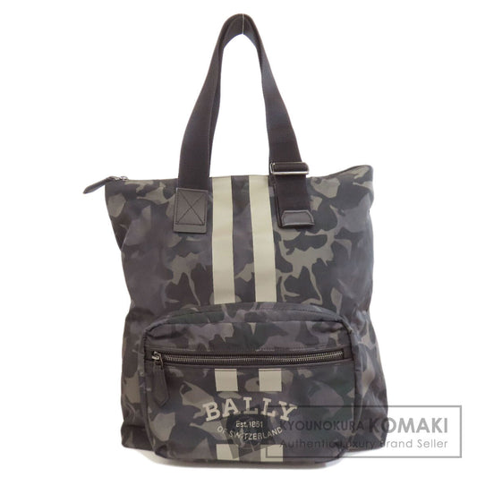 BALLY Camouflage pattern eco bag Tote Bag Nylon Ladies [Used]