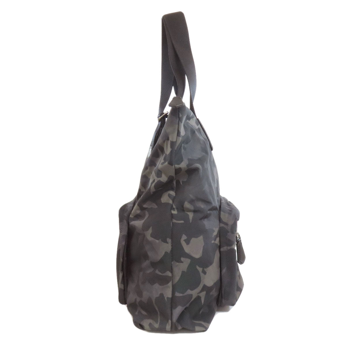 BALLY Camouflage pattern eco bag Tote Bag Nylon Ladies [Used]