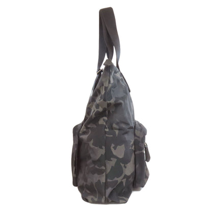 BALLY Camouflage pattern eco bag Tote Bag Nylon Ladies [Used]