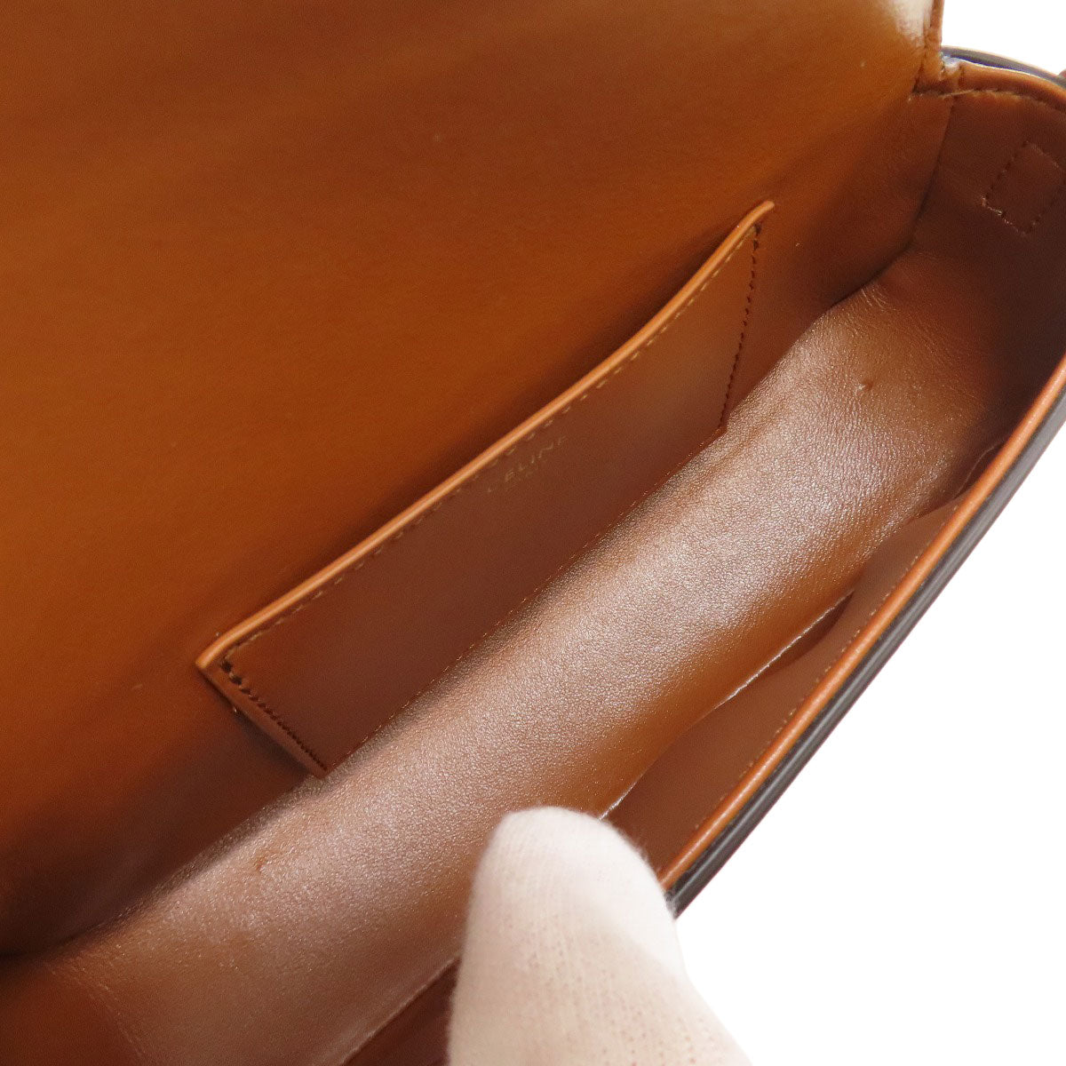 CELINE Cadena motif Shoulder Bag Calf Ladies [Used]