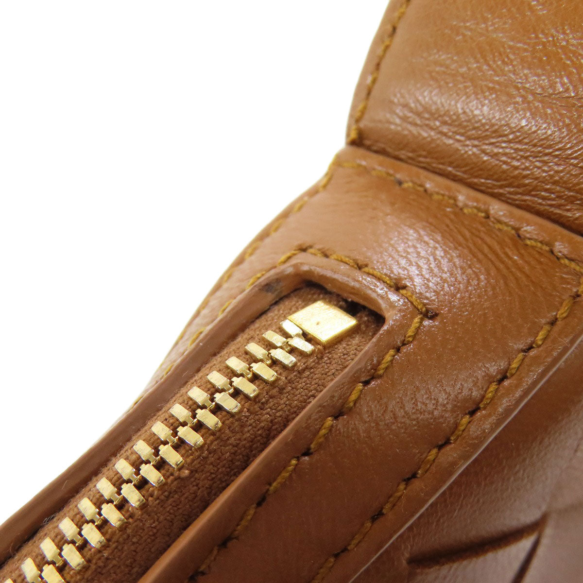 BOTTEGA VENETA Mini Sunrise Intrecciato Shoulder Bag Calf Ladies [Used]