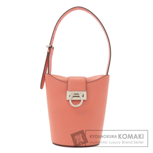 Salvatore Ferragamo Trifoglio GanciniHardware Handbag Leather Ladies [Used]