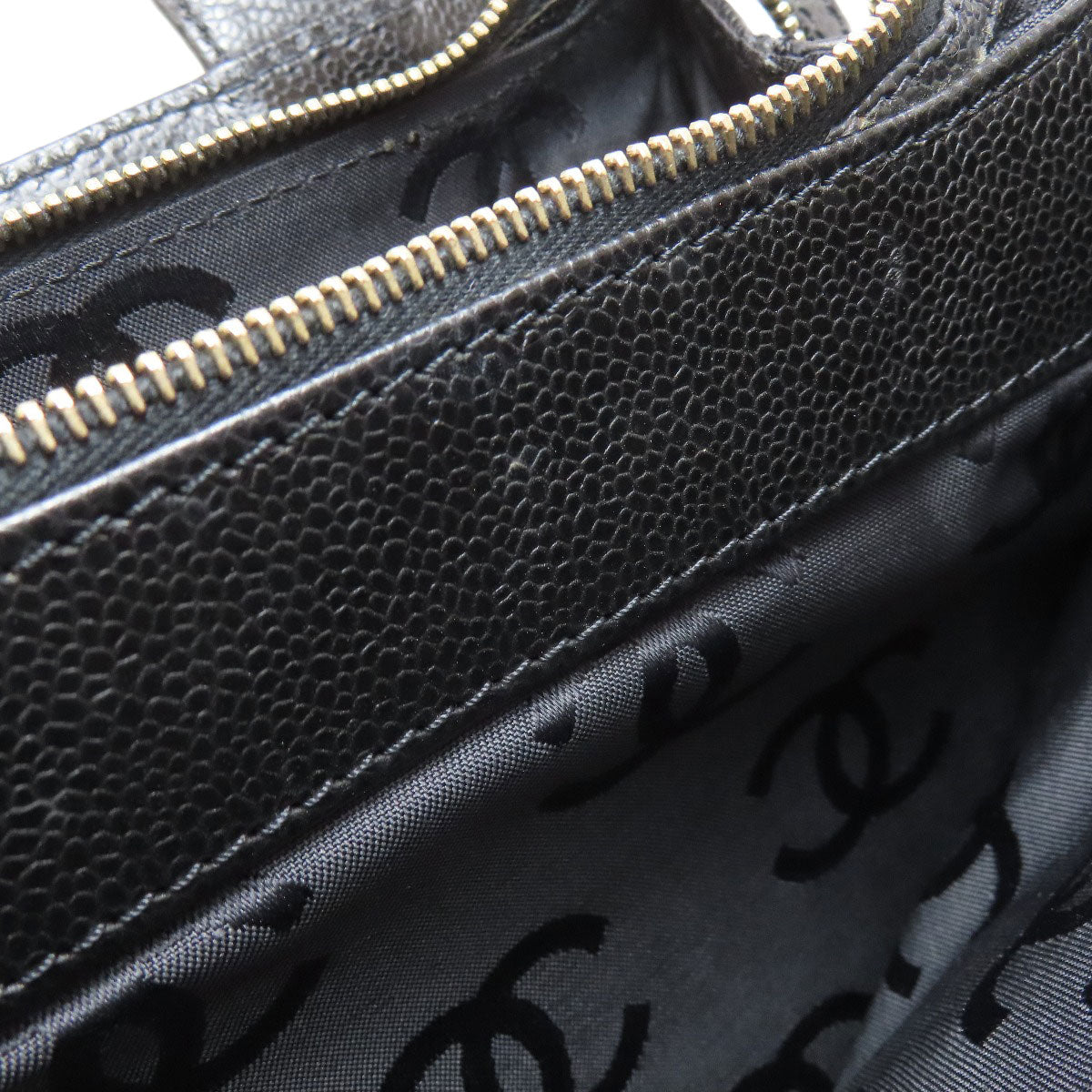 CHANEL COCO Mark GoldHardware Handbag Grained Calfskin Skin Ladies [Used]