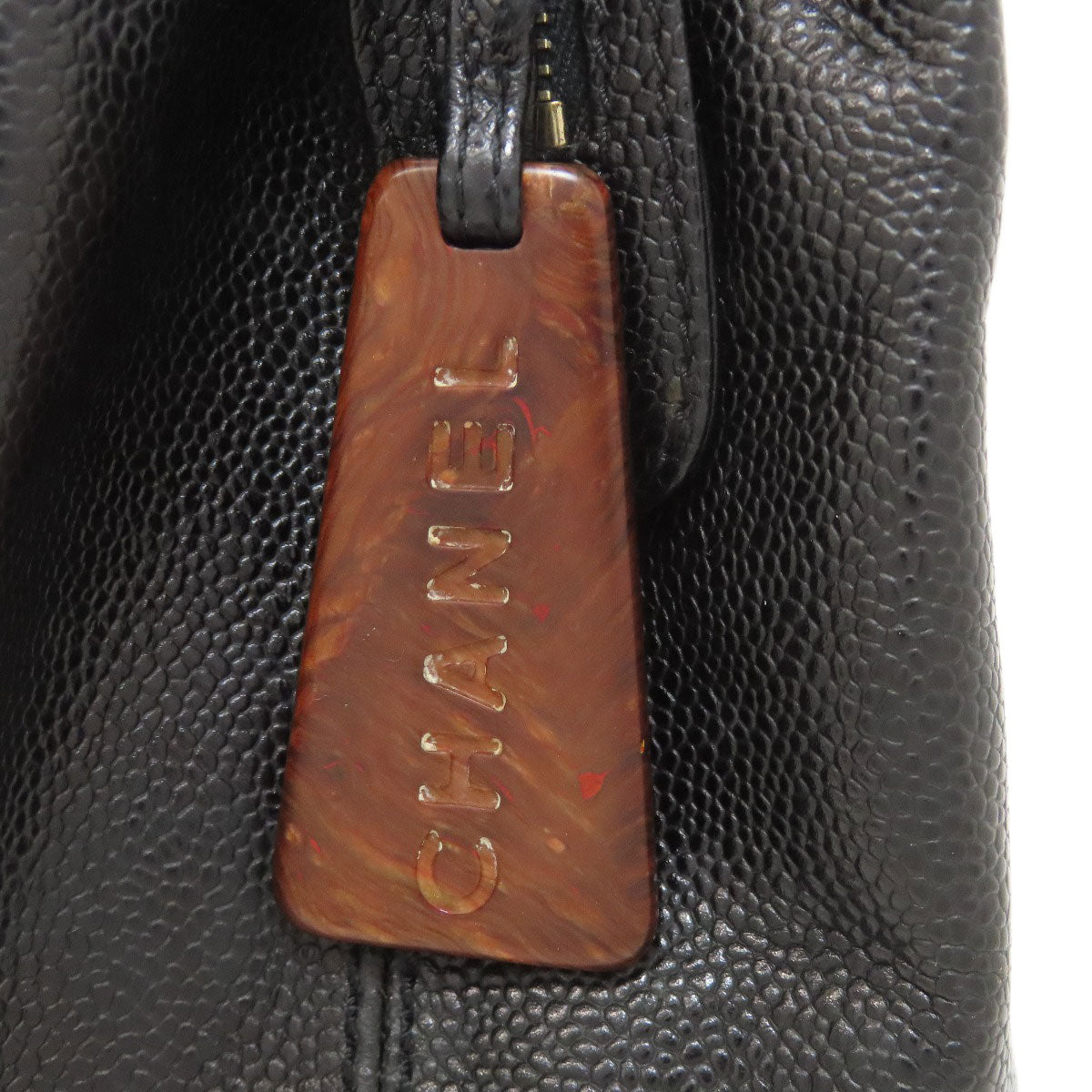 CHANEL COCO Mark GoldHardware Handbag Grained Calfskin Skin Ladies [Used]