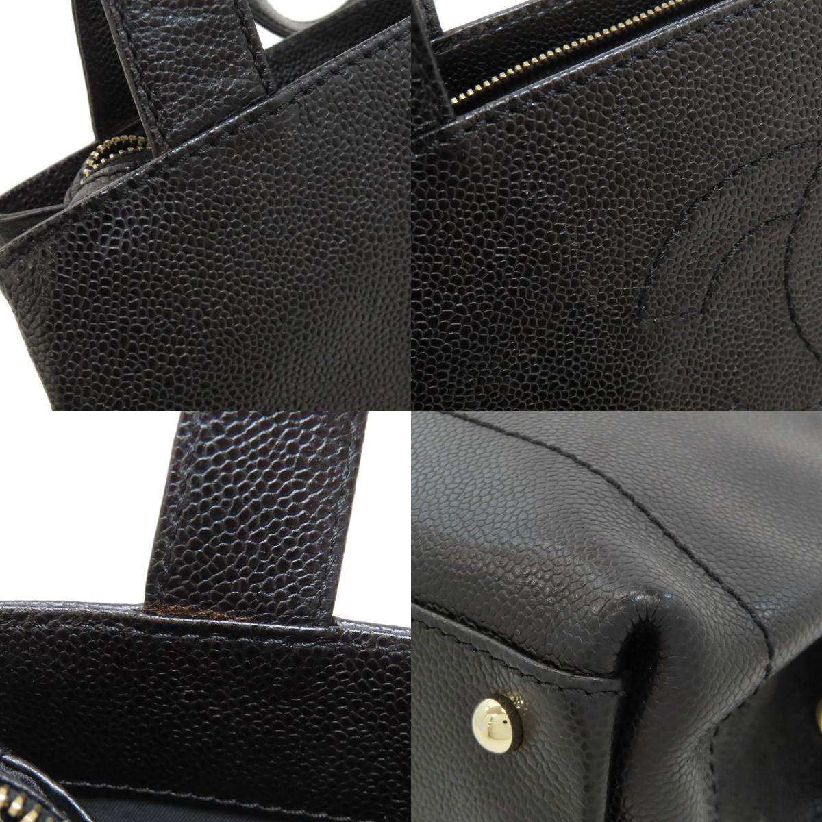 CHANEL COCO Mark GoldHardware Handbag Grained Calfskin Skin Ladies [Used]