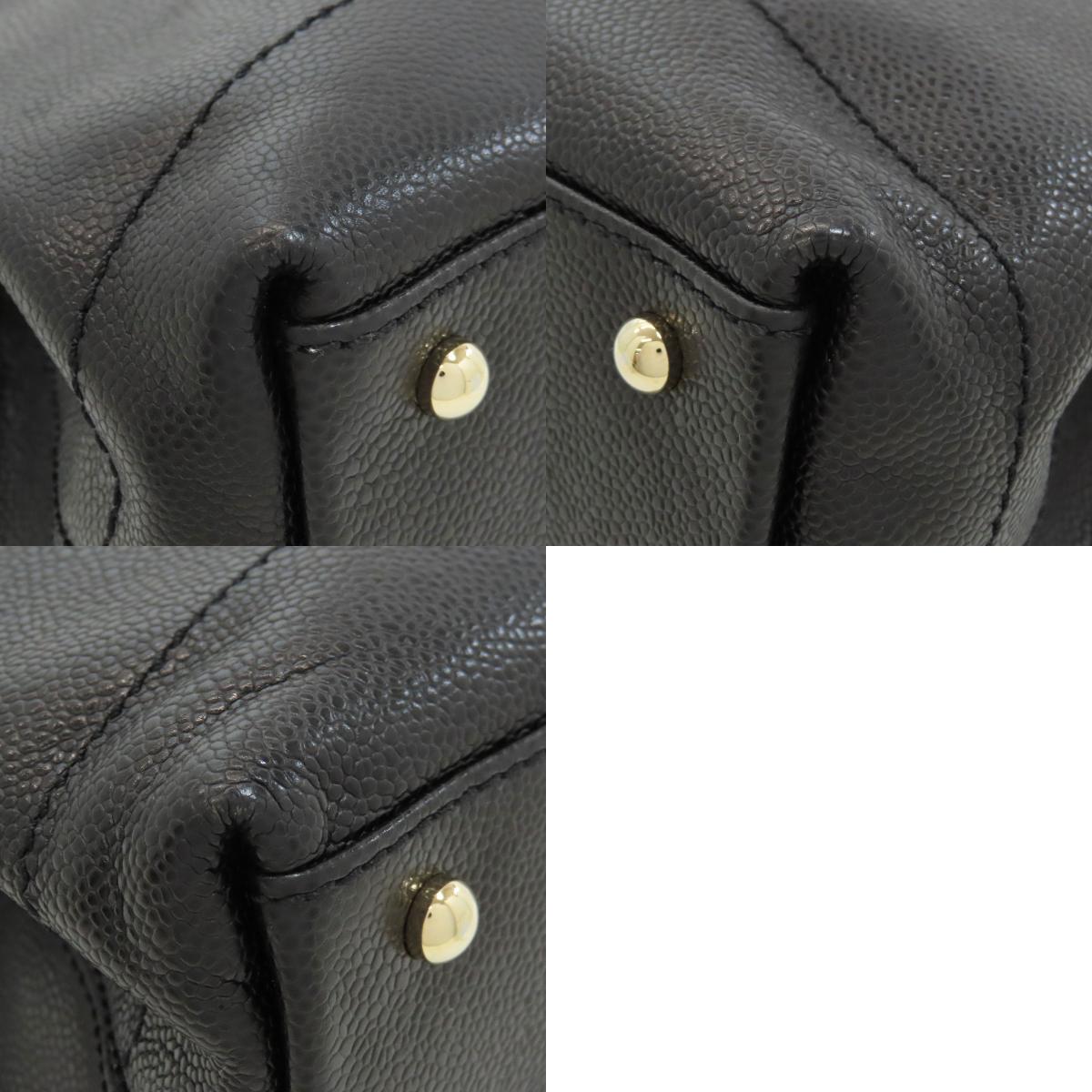 CHANEL COCO Mark GoldHardware Handbag Grained Calfskin Skin Ladies [Used]