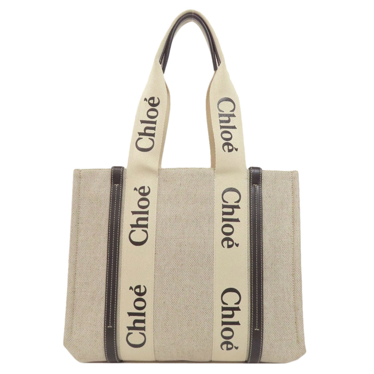 CHLOE Woody Tote Bag Canvas Ladies [Used]
