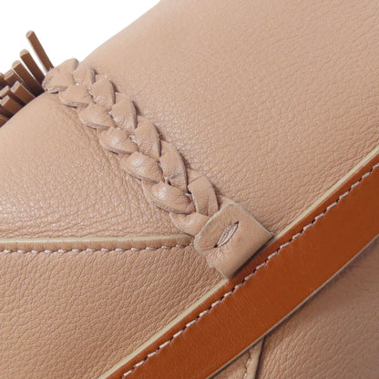 CHLOE one belt fringe Shoulder Bag Leather Ladies [Used]