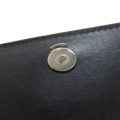 YVES SAINT LAURENT Chain Wallet Embossed Long wallet (with coin pocket) Calf Ladies [Used]