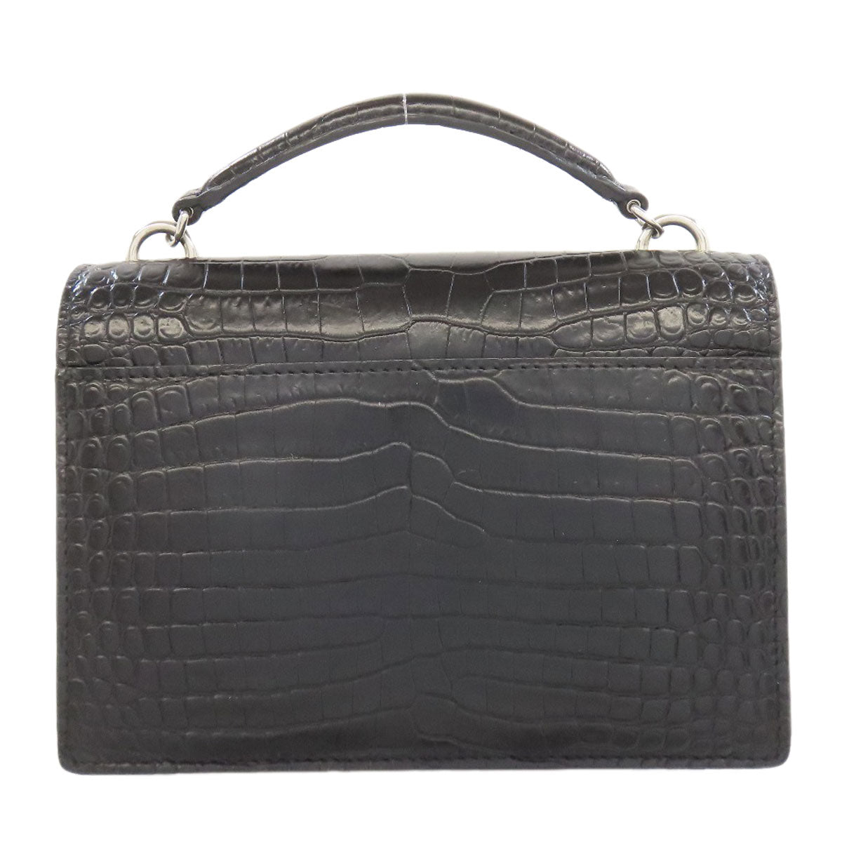 YVES SAINT LAURENT Chain Wallet Embossed Long wallet (with coin pocket) Calf Ladies [Used]