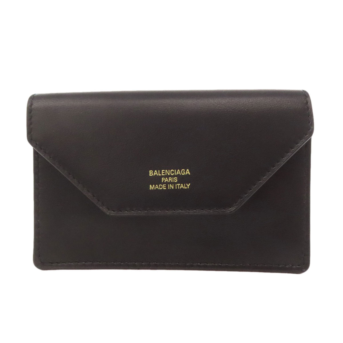 BALENCIAGA 750324 Envelope Business Card Holder Card Case Leather Ladies [Used]