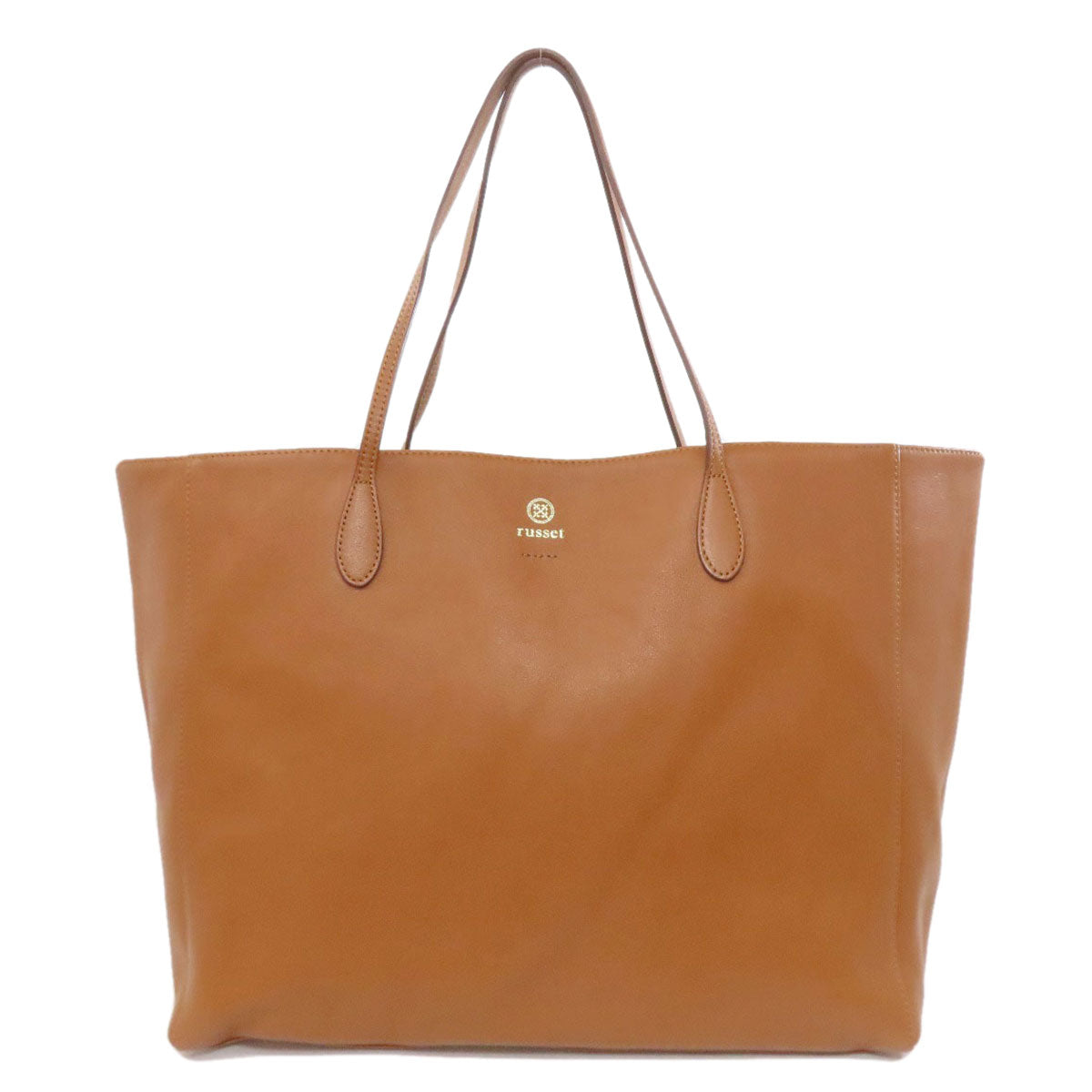russet logo Tote Bag Leather Ladies [Used]