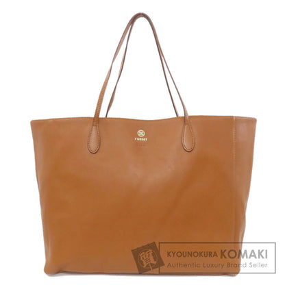 russet logo Tote Bag Leather Ladies [Used]