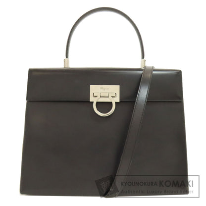 Salvatore Ferragamo GanciniHardware 2WAY Handbag Leather Ladies [Used]