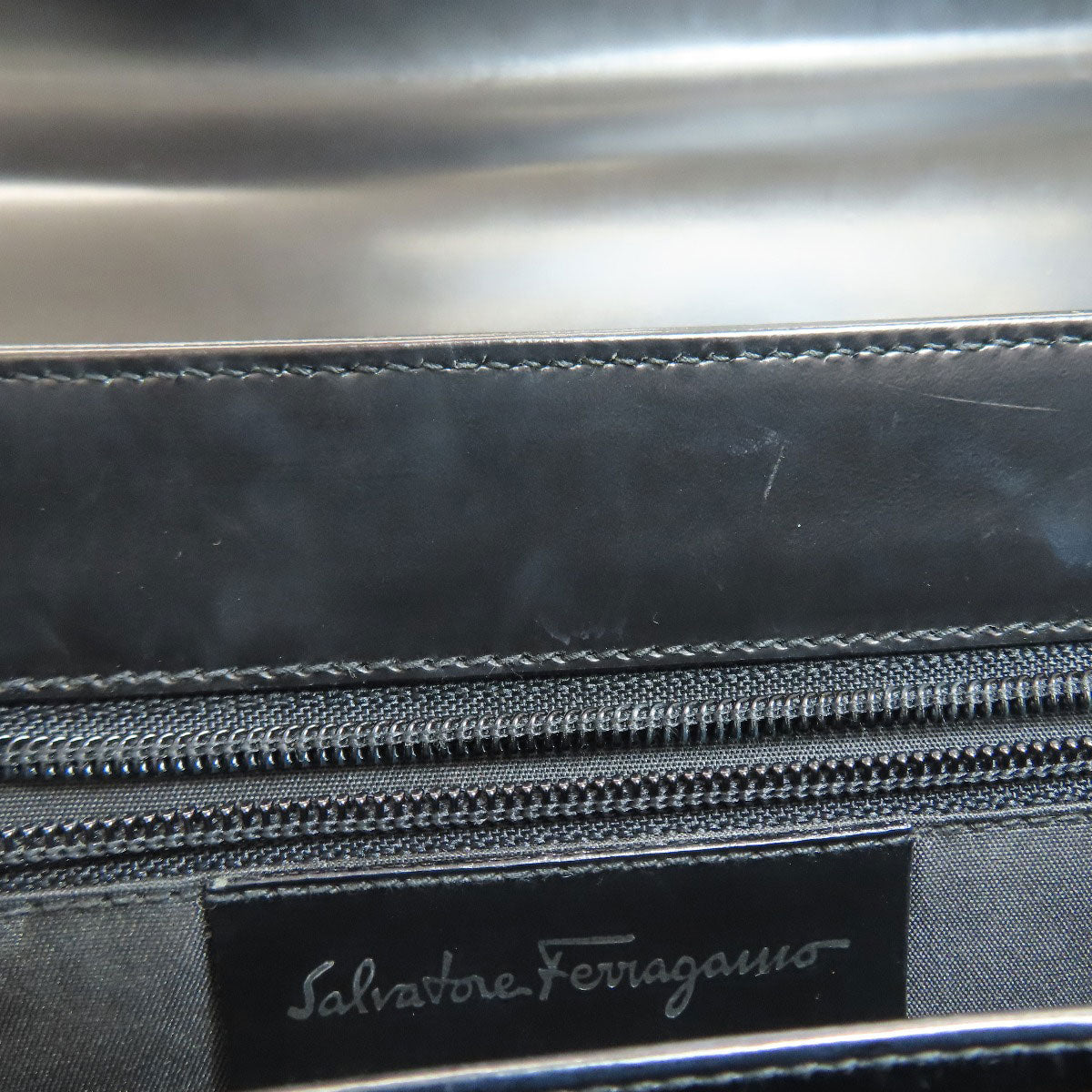 Salvatore Ferragamo GanciniHardware 2WAY Handbag Leather Ladies [Used]