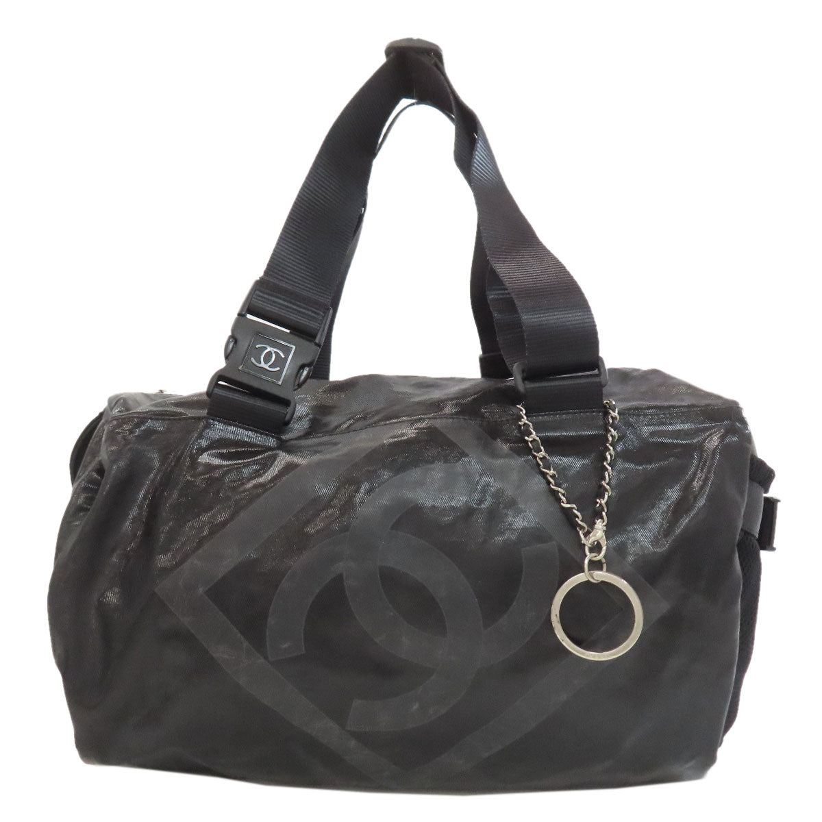 CHANEL Sports line Boston bag Coating canvas Ladies [Used]