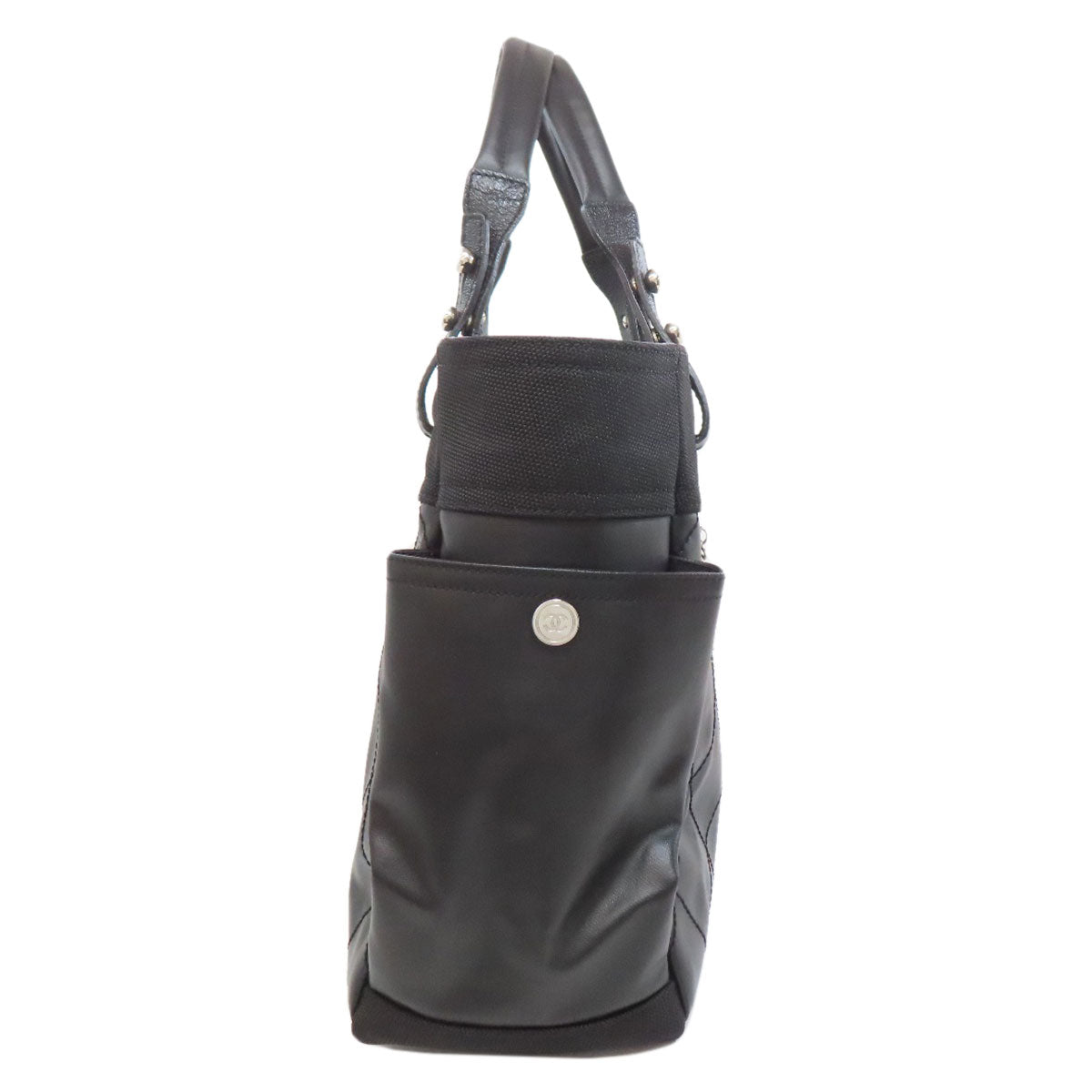 CHANEL Paris Biarritz SilverHardware Tote Bag Calf Ladies [Used]