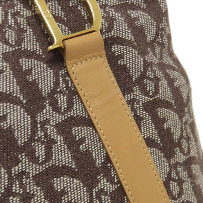 CHRISTIAN DIOR Trotter pattern Tote Bag Canvas Ladies [Used]