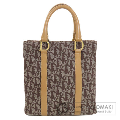 CHRISTIAN DIOR Trotter pattern Tote Bag Canvas Ladies [Used]